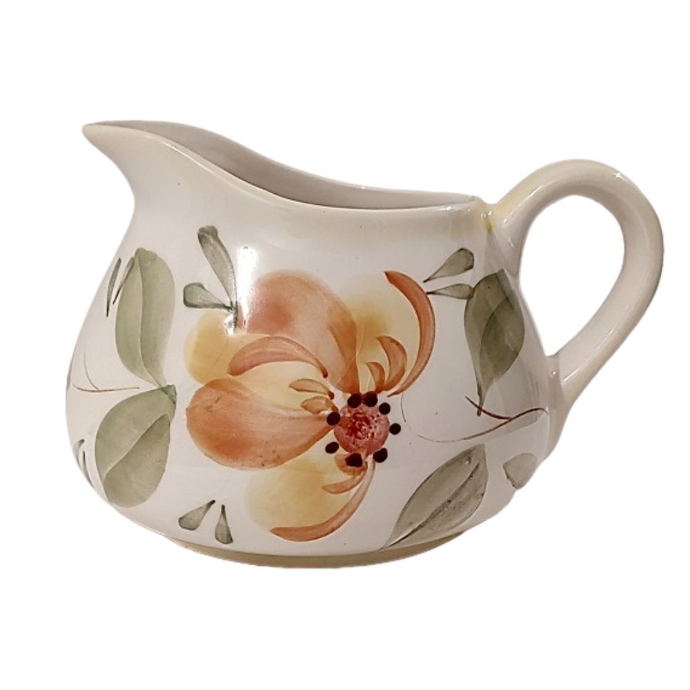 Lovely Hand-Painted Small Pitcher Vase from Portugal